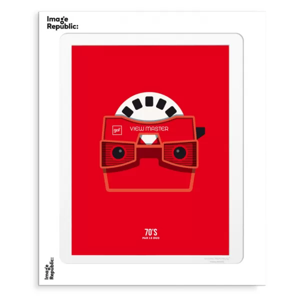 Discount Image Republic Affiche Le Duo 70'S View Master - 40 X 50 Cm