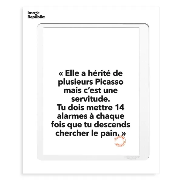 Online Image Republic Affiche Loic Prigent Elle A Herite De - 30 X 40 Cm