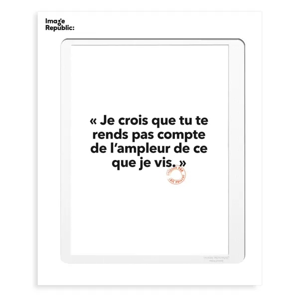 Fashion Image Republic Affiche Loic Prigent Je Crois Que Tu - 30 X 40 Cm