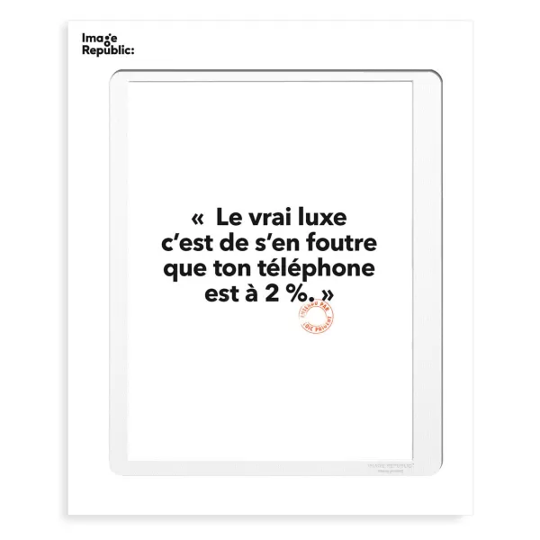 Clearance Image Republic Affiche Loic Prigent Le Vrai Luxe - 56 X 76 Cm