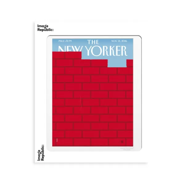 Online Image Republic Affiche The Newyorker 180 Staake Red Brick Wall - 30 X 40 Cm