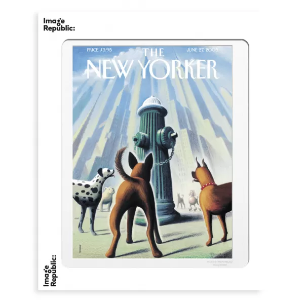 Clearance Image Republic Affiche The Newyorker 200 Drooker Dog'S Eye View 27 Juin 2005 - 40 X 50 Cm