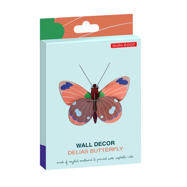 Fashion Studio Roof Décoration Murale Papillon Delias En Carton Recycle