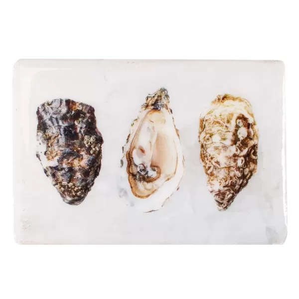 Online Stigerwoods Décoration Murale Trois Huitres Sur Fond Blanc - 29 Cm X 20 Cm