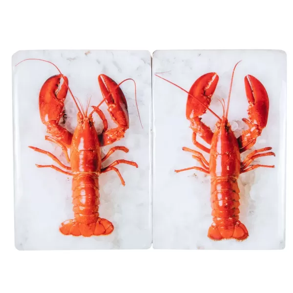 New Stigerwoods Décoration Murale Twin Homard Rouge #1 Sur Fond Blanc - 20 Cm X 29 Cm