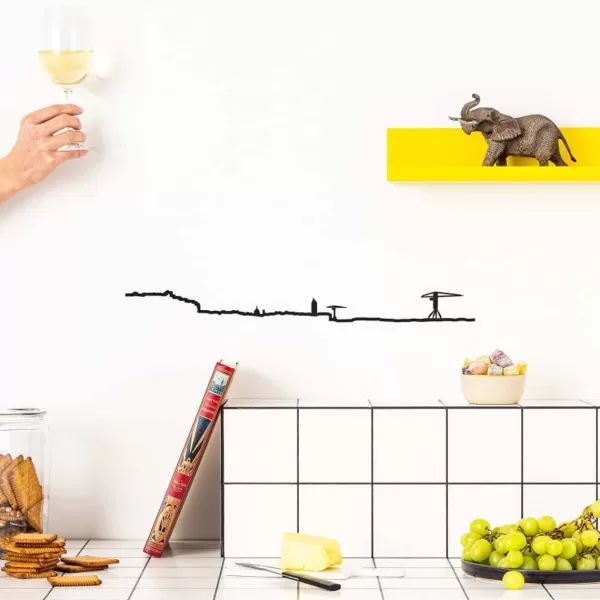 Store The Line Frise Decorative Nantes - Noir - 50 Cm