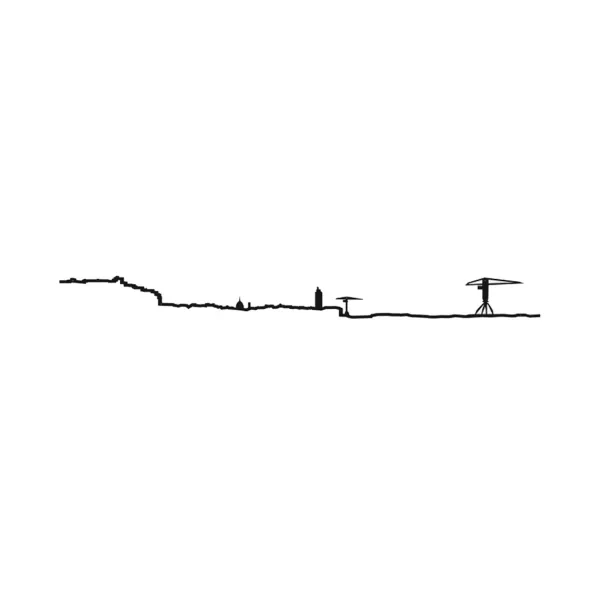 Hot The Line Frise Decorative Nantes Mini - Noir - 19 Cm