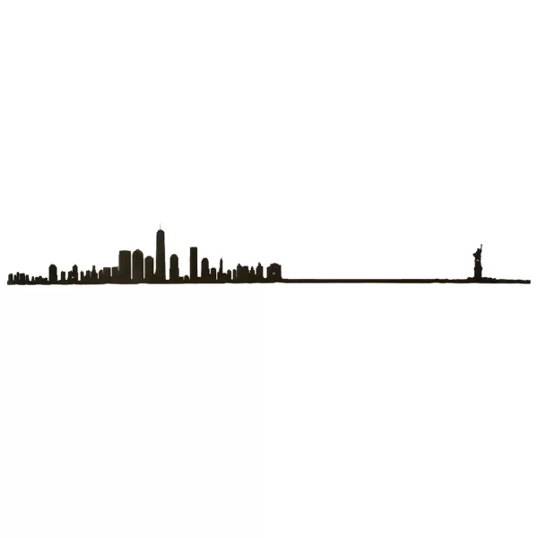 New The Line Frise Decorative New York Xl - Noir