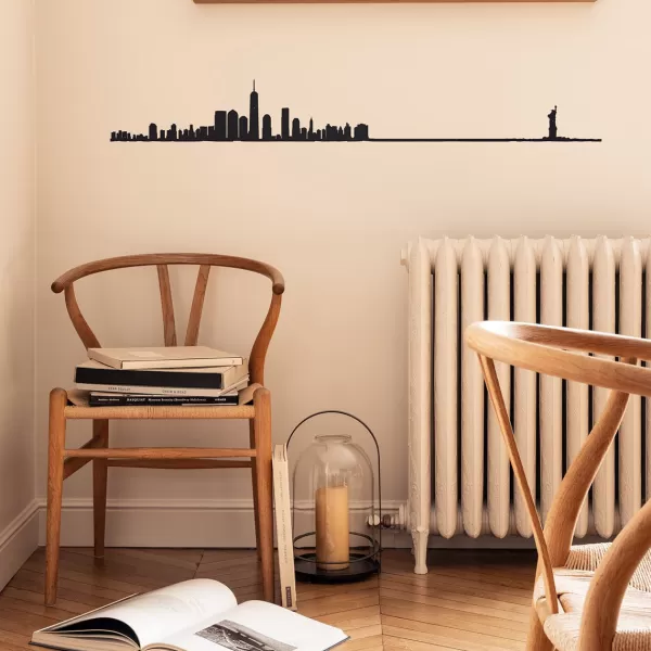 New The Line Frise Decorative New York Xl - Noir