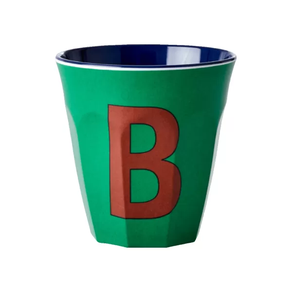 Best Rice Gobelet Lettre B En Melamine - Vert Foret