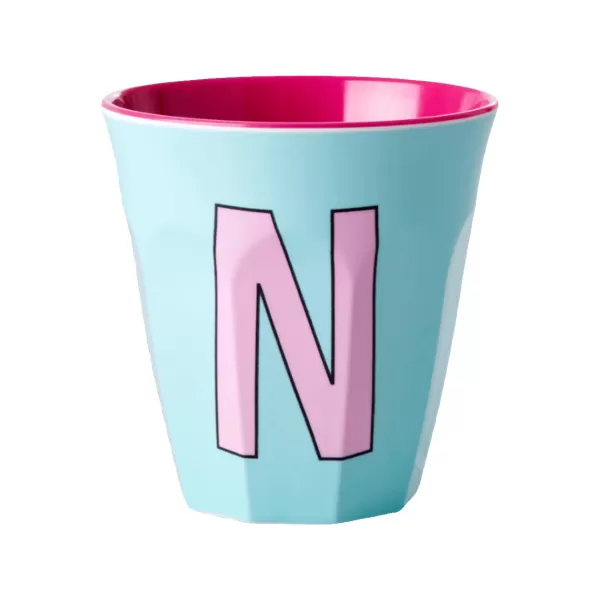 Cheap Rice Gobelet Lettre N En Melamine - Menthe