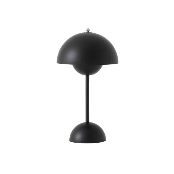 Store And Tradition Lampe A Poser Sans Fil Flowerpot Vp9 - Noir Mat