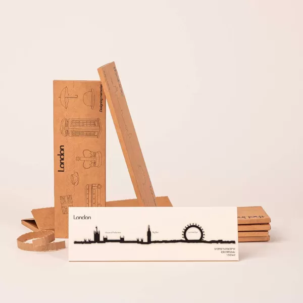 New The Line Mini Frise Decorative Londres - Noir - 19 Cm