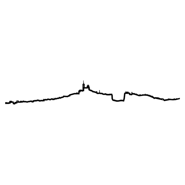 Clearance The Line Mini Frise Decorative Marseille - Noir - 19 Cm